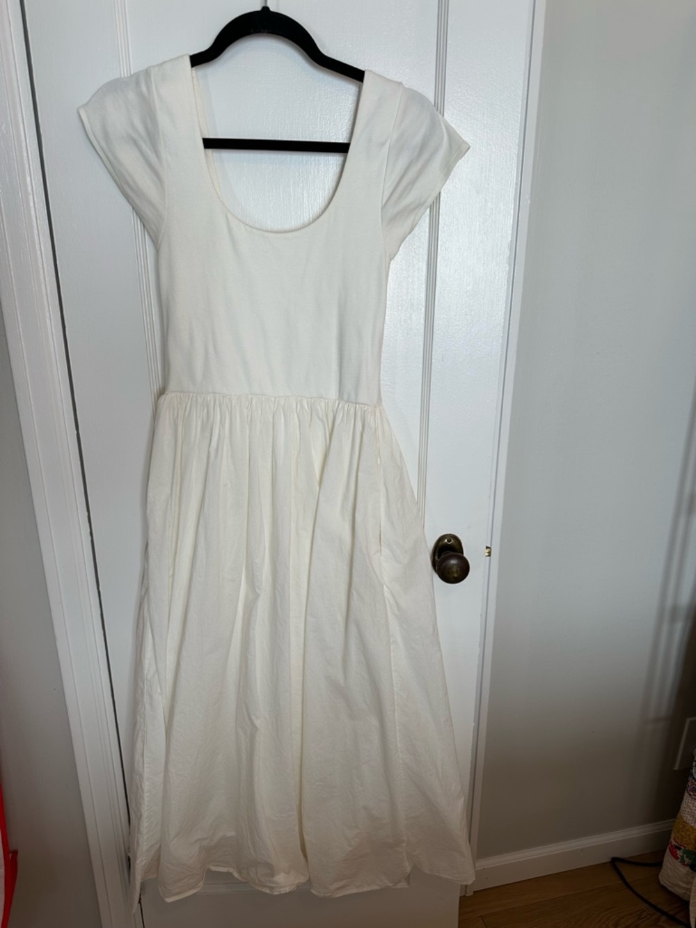 Christy Dawn Monica Antique White Cap Sleeve Midi Dress S - Picture 2 of 4
